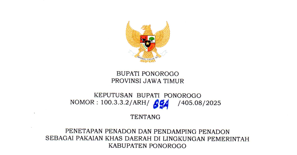pemkab-ponorogo-tetapkan-penadon-dan-pendamping-penadon-sebagai-pakaian-khas-daerah
